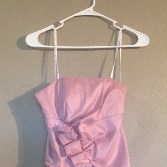 Pink Masquerade Size 3/4 Strapless Prom Dress - Picture 2 of 7